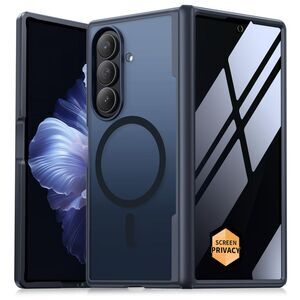 Black Magnetic Case for Galaxy Z Fold7 Privacy Screen Hinge Protection